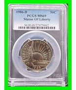 1986-D Statue of Liberty Commemorative Half Dollar ~ PCGS MS69 - £31.13 GBP