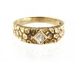 Unisex Fashion Ring 10kt Yellow Gold 333144 - £151.54 GBP