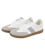 JSport Womens Sneakers White Shoes Memory Foam Lace-Up Flexible Outsole - $72.71 CAD