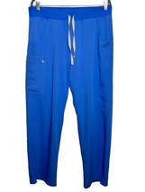 Figs Technical Collection Scrub Pants Women&#39;s L Large Blue Workwear Pockets - $19.86