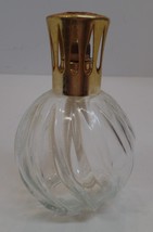 Lampe Berger Paris  Oil Lamp w Wick Clear Glass With Goldtone Top - $24.74