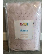 Elrene Home Fashions Aurora Grommet Panel sheer overlay 52x108  pink spa... - $28.06