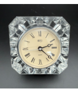 Mikasa Quartz Crystal Desk Clock – Roman Numerals, Faceted Glass Frame, ... - $319.27 MXN