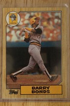 1987 Topps #320 BARRY BONDS Rookie RC Baseball Card Pittsburgh Pirates L-5 - £7.73 GBP