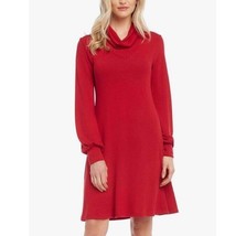 Karen Kane Womens Medium Red Turtleneck Mini Sweater Dress NWT AS46 - $48.99