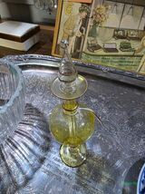 Egyptian Hand Blown Perfume Bottle with Dauber Gold - $40.00