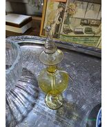 Egyptian Hand Blown Perfume Bottle with Dauber Gold - $35.15