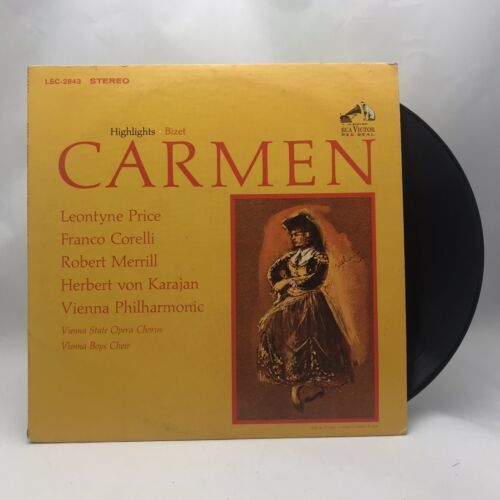 Primary image for Herbert Von Karajan - Bizet Carmen Highlights RCA LP Vinyl Record Leontyne Price