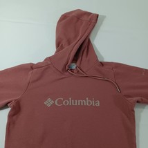 Columbia XL9550 Women's XS Peach Cotton Drawstring Hoodie Pullover Sweatshirt image 5