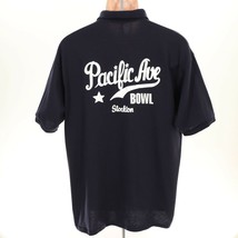 PACIFIC AVE BOWL Stockton CA Mens Polo Shirt XL Short Sleeve Navy Bowlin... - £12.72 GBP