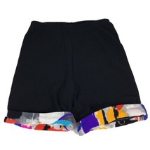 Vintage 90s Jacques Moret Dance Athletic Shorts Size S Black Colorful Made USA - £17.68 GBP
