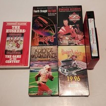 Lot of 6 Nebraska Husker Football VHS Tapes Greatest Plays, National Champions - £14.00 GBP