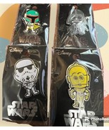 4 NEW Disney Star Wars COLLECTION Enamel Pin by Monogram - £47.28 GBP