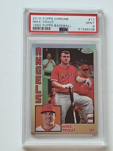 Primary image for Mike Trout 2019 Topps Chrome Baseball 1984 PSA 9 Mint #17 Los Angeles Angels