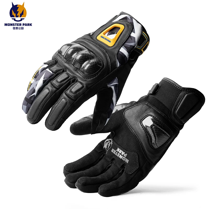  PARK Motorcycle Gloves Winter Windproof Waterproof  Keep Warm Motocross Gloves  - £328.12 GBP