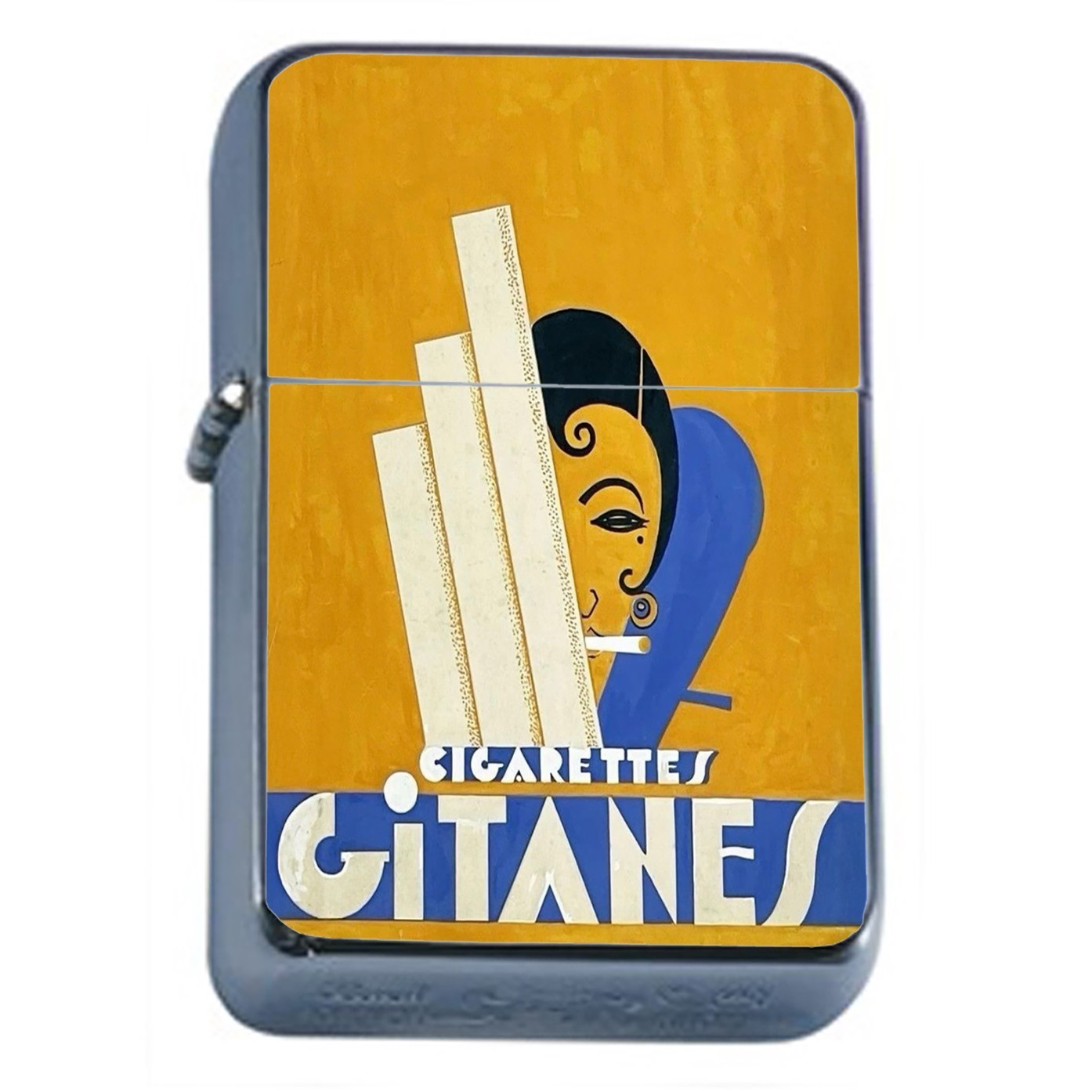Novelty French Cigarette Vintage Ad Oil Lighter - $14.80
