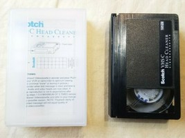 Scotch 3M VCR Head Cleaner High Performance VHS-C 1993 Vintage Used Untested - £9.28 GBP