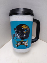 Jacksonville Jaguars Travel Mug Fox NFL 90&#39;s Vintage Aladdin 7/11 - £24.35 GBP