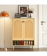 Shoe Storage Cabinet with Adjustable Plates Natural doors - £217.53 GBP