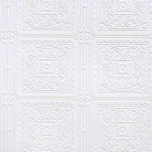 Rd80000 Turner Tile Textured Vinyl Wallpaper, Paintable By Brewster. - £38.18 GBP