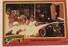 Superman II 2 Trading Card #70 Destroying Metropolis - £1.55 GBP