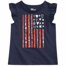 Epic Threads Toddler Girls American Flag-Print T-Shirt, Size 3T - $13.00