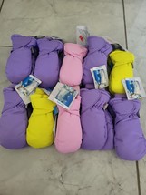 Large Lot Wholesale 10 Pairs Kid&#39;s Girl&#39;s Waterproof Winter Snow Mittens - $44.54