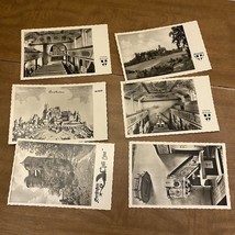 Lot Of 6 VTG German Black And White Postcards Glossy - $9.00
