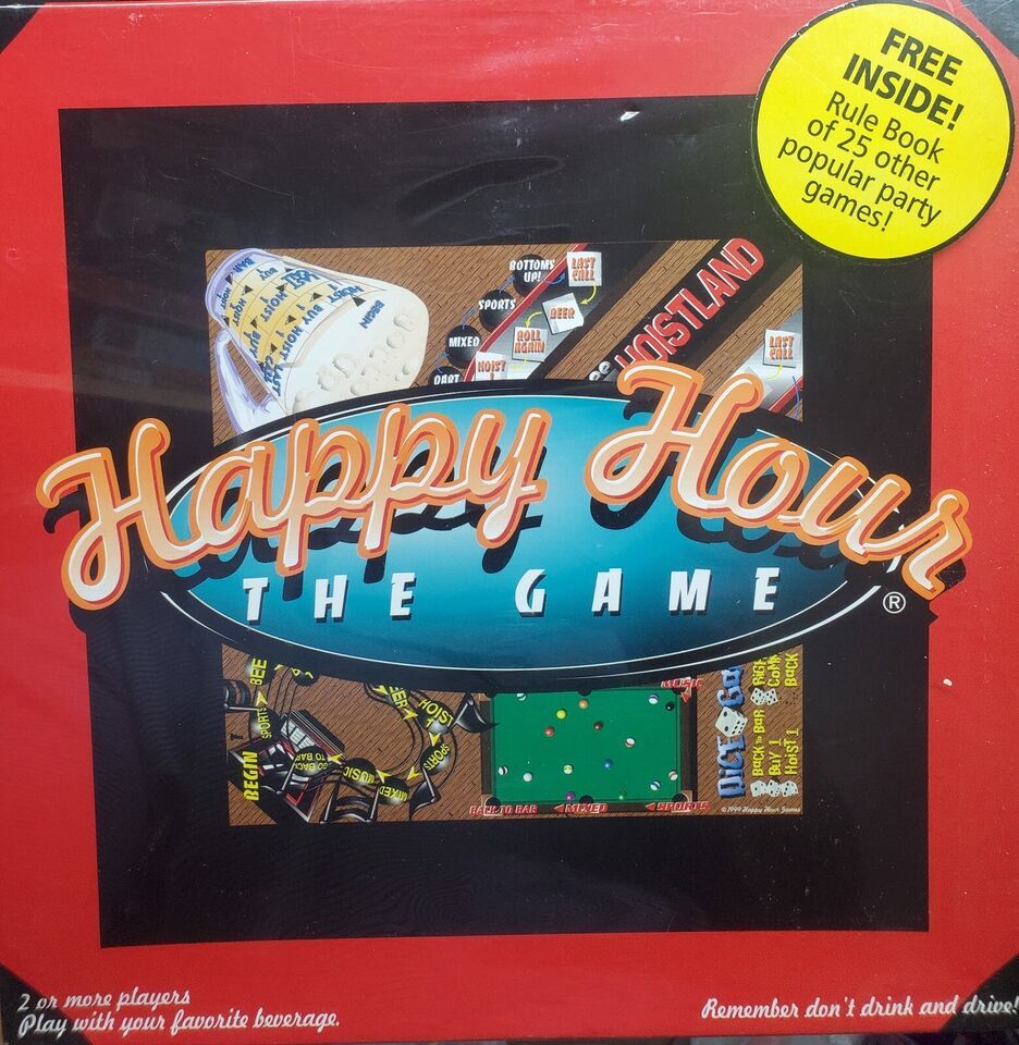 HAPPY HOUR The Game -Adult Party Trivia Board Game Factory Sealed- New - $14.96