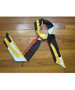 Vintage MOD 60s 70s Abstract Scarf Belt Hair Wrap Black Red Yellow White... - $472.02 MXN