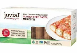 Jovial 100% Organic Gluten Free Brown Rice Pasta, Manicotti, 12 oz. - £49.12 GBP