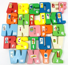 Vintage eComplete Set Tyco Sesame Street Alphabet Block Letters Plastic - £39.33 GBP