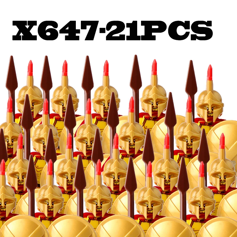 Medieval Military Roman Soldier Building Blocks Army Castle -21PCS-B8-25-2 - $36.07