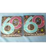 2 Packs 16-2PLY Adult Birthday Beverage Napkins Amscan 60..the party con... - £11.15 GBP