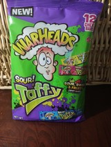 Warheads Sour! Taffy 3.59 Oz. 12 Chewy Bars-Brand New-SHIPS N 24 HOURS - £11.63 GBP