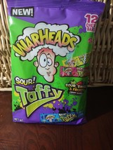 Warheads Sour! Taffy 3.59 Oz. 12 Chewy Bars-Brand New-SHIPS N 24 HOURS - $14.73