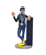 Diver With Menu Life Size Statue - $1,695.33