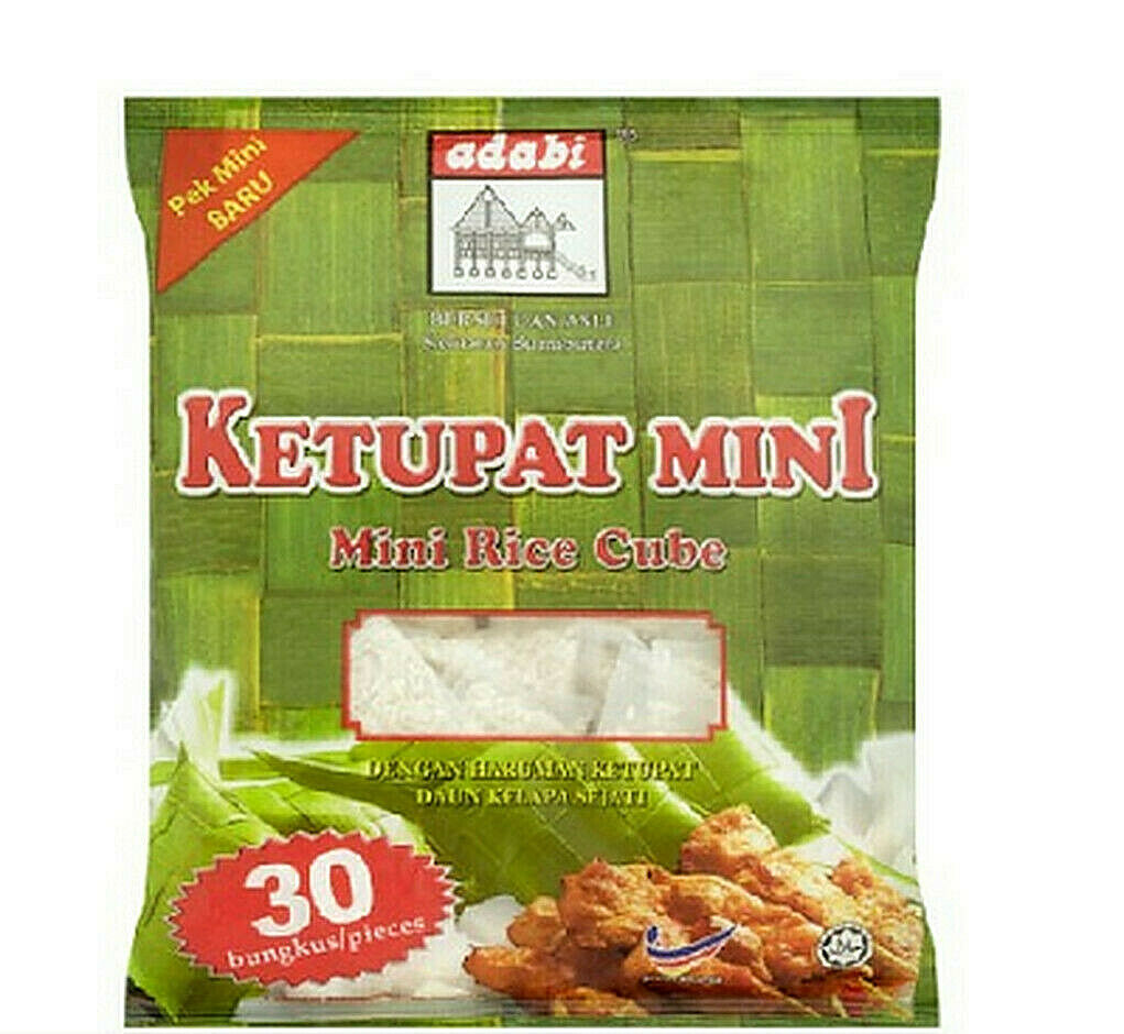 ADABI  Ketupat Mini Rice Cubes 30 Pieces X 20G Traditional Eid Malaysian Food  - $37.84 - $113.51