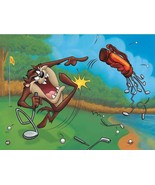 Warner Bros. &quot;Terrible Taz Golf&quot; Tazmanian Devil Golf Animation Giclee Gift - £194.62 GBP