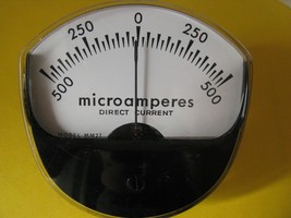 Microamperómetro vintage meter 500 - 0 -500 AU - $29.99