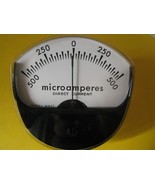 Microamperómetro vintage meter 500 - 0 -500 AU - $41.10 CAD