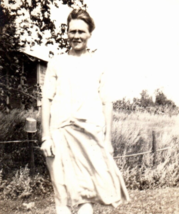 Beautiful Young Woman Antique Farm Photograph Vintage Old Photo Snapshot - $9.95