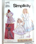 Simplicity 7698 Daisy Kingdom Girls dress size 6 7 8 Uncut Vintage - £7.15 GBP