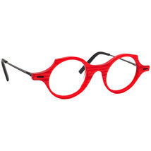 Theo Eyeglasses Patatas 016 Striped Marble Red/Black Round Frame 43[]21 135 - £393.21 GBP