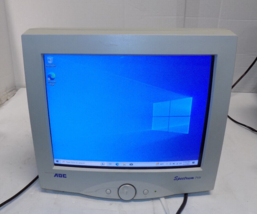 AOS Spectrum 7VLR 16 inch CRT Computer Monitor Tested No Stand - £51.04 GBP