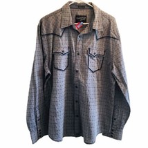 Moon Shine by Brad Paisley Shirt Mens Large Western Stitch Blk Pearl Sna... - £26.45 GBP