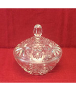 Vintage Anchor Hocking Early American Prescut candy dish with lid EAPC - $8.00