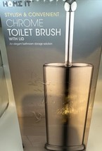 Toilet Brush Set: Chrome - $18.00