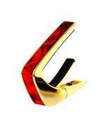Thalia Exotic Series Guitar Capo Gold With Red Angel Wing Inlay - Brand New - $59.39