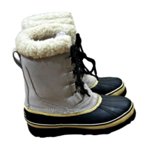 Ozark Trail Hiking Boots Womens Size 6 Sherpa Lined Thinsulate Leather Winter - £16.55 GBP